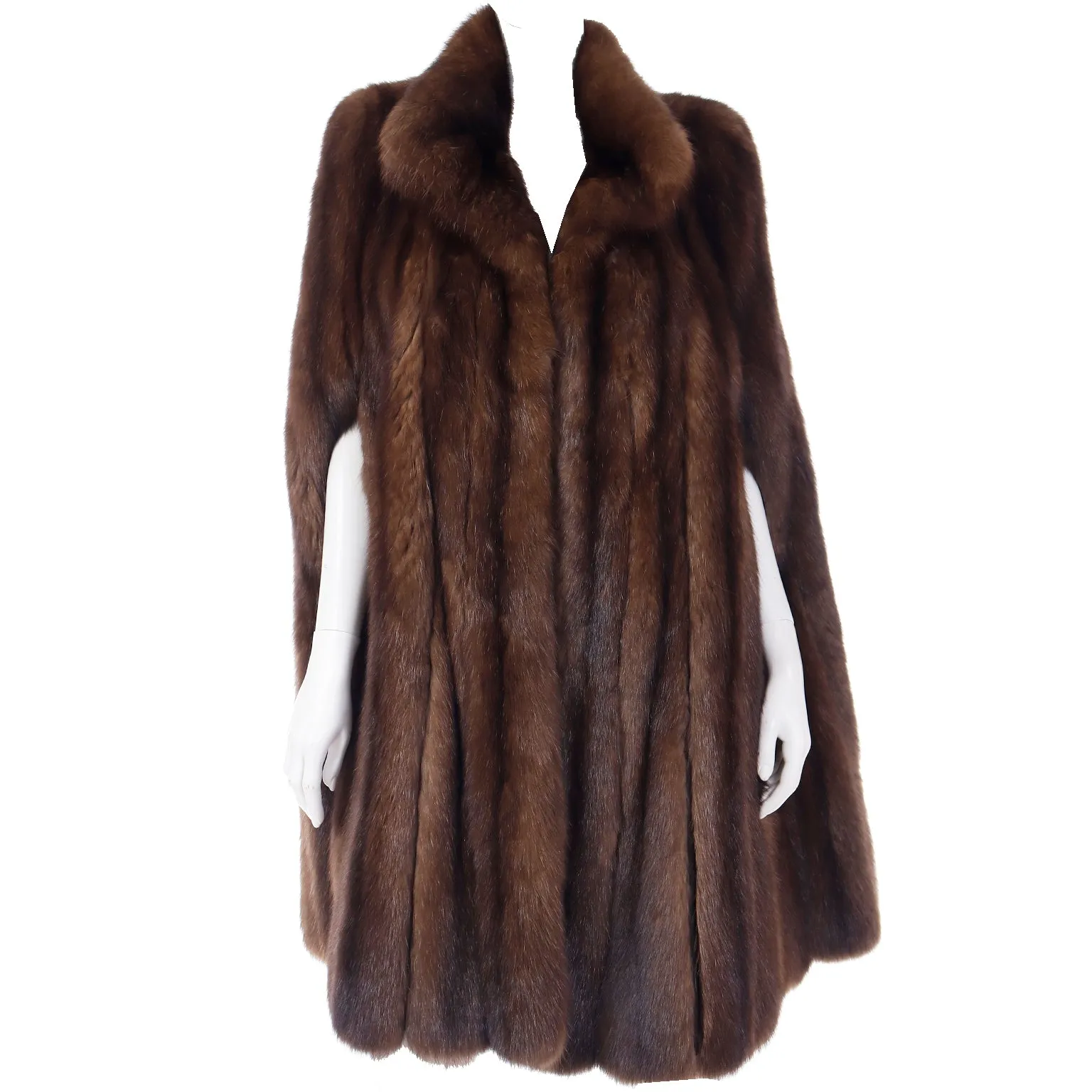 1960s Maximilian Vintage Sable Mink Fur Cape