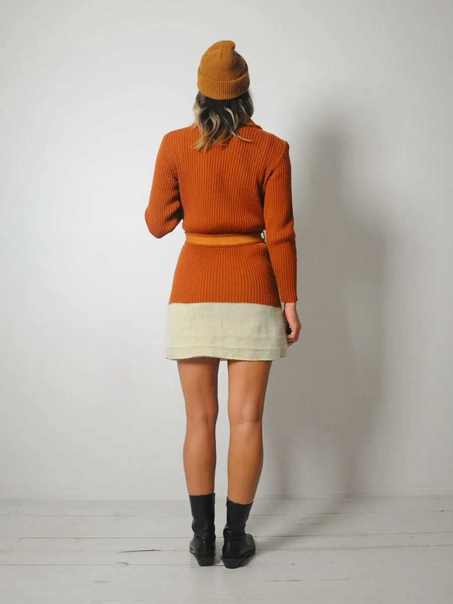 1970's Sienna Suede Knit Jacket