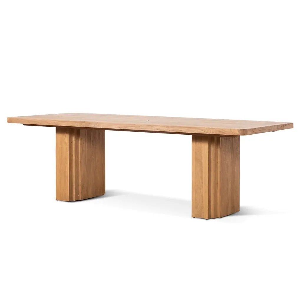 Alfie 2.4m Elm Dining Table - Natural