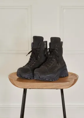 Anthracite Suede Trainer Boot