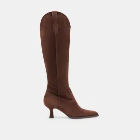 ARIANA BOOTS DK BROWN SUEDE