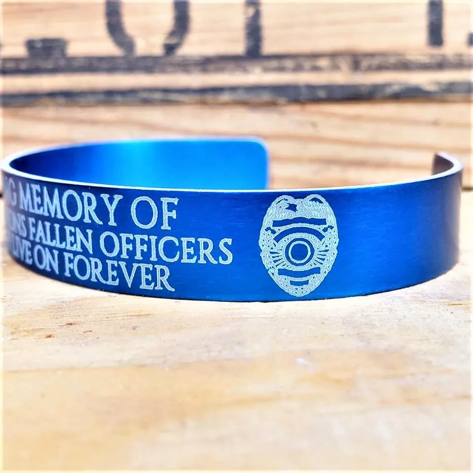 Back The Blue Memorial Bracelet