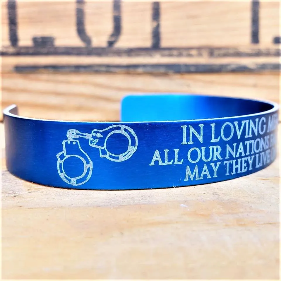 Back The Blue Memorial Bracelet