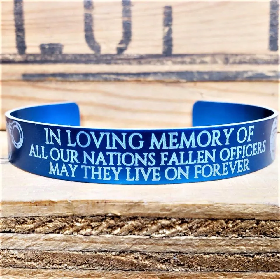 Back The Blue Memorial Bracelet