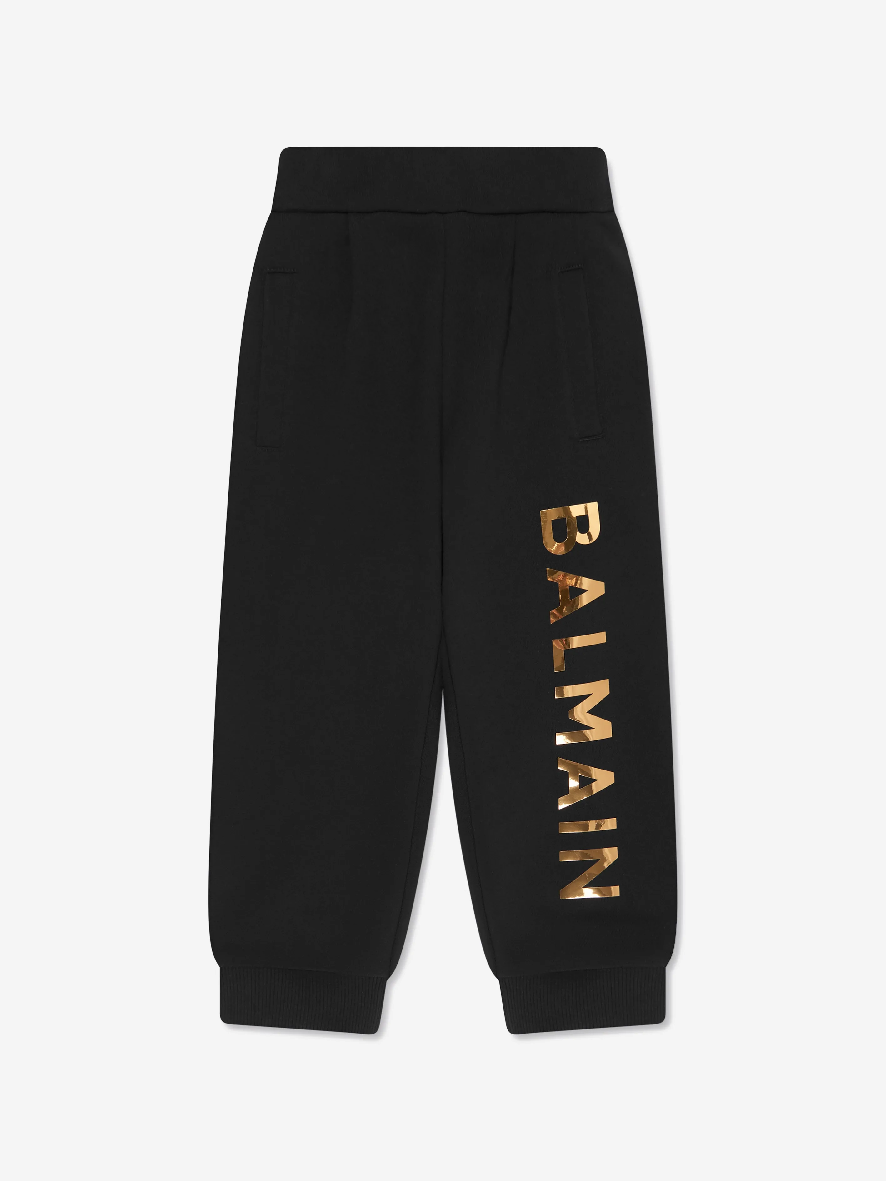 Balmain Boys Logo Joggers in Black