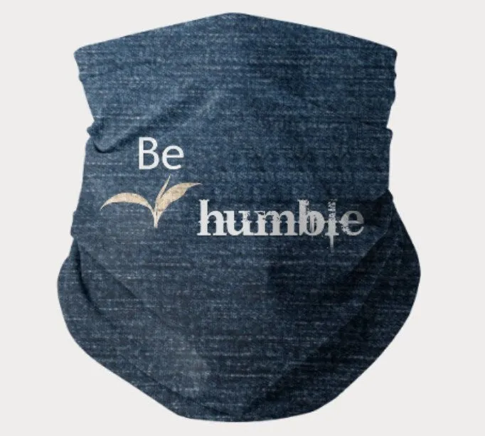 Be Humble, Denim,Suede Look,Neck Gaiter,Multi-functional , Face,Headband,Bandana,Balaclava,Hair Band,Dust Mask,Cute Valentine Gift