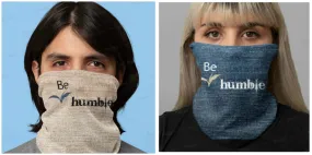 Be Humble, Denim,Suede Look,Neck Gaiter,Multi-functional , Face,Headband,Bandana,Balaclava,Hair Band,Dust Mask,Cute Valentine Gift