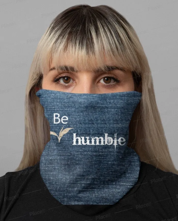 Be Humble, Denim,Suede Look,Neck Gaiter,Multi-functional , Face,Headband,Bandana,Balaclava,Hair Band,Dust Mask,Cute Valentine Gift