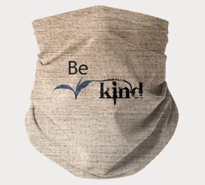 Be Kind, Denim,Suede Look,Neck Gaiter,Multi-functional , Face,Headband,Bandana,Balaclava,Hair Band,Dust Mask,Cute Valentine Gift