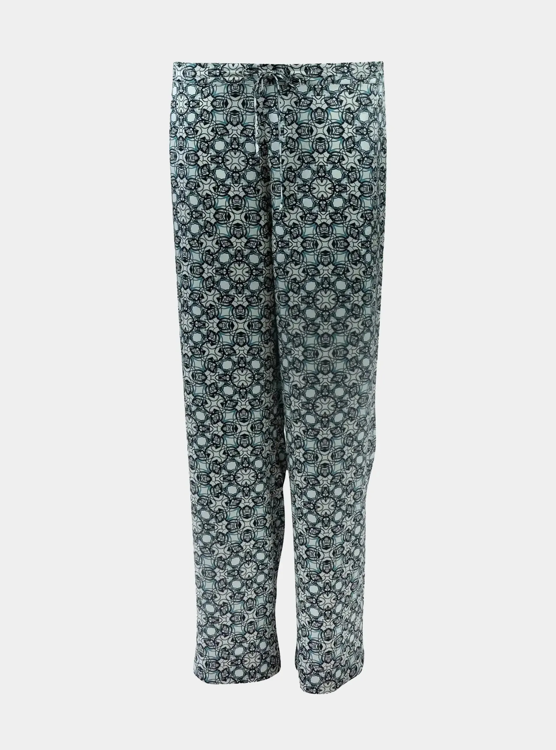 Black Crystal Neo Geo Silk Pyjama Pants