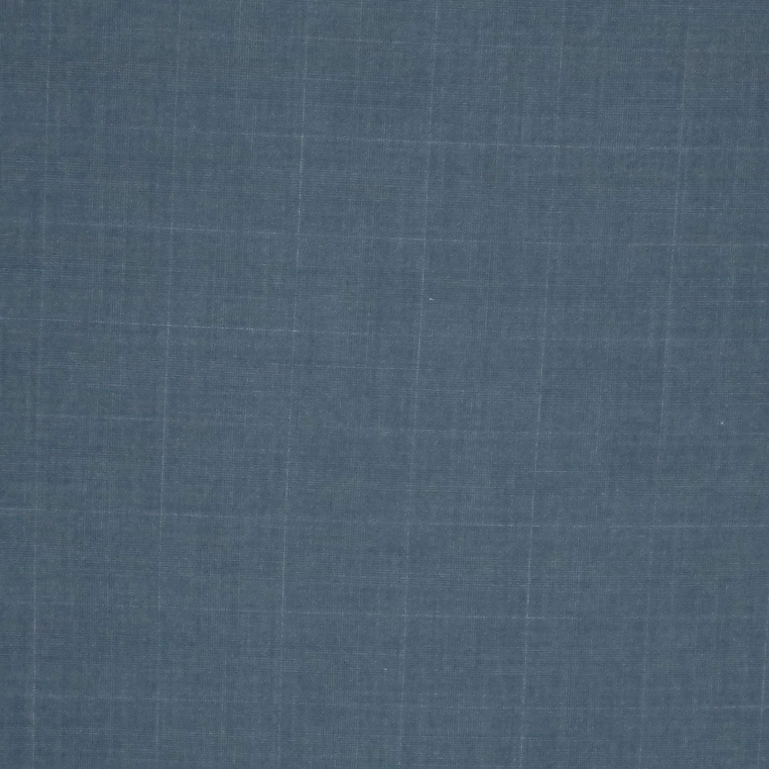 Blue Medium Glen Check SCABAL Super 130's Wool Fabric