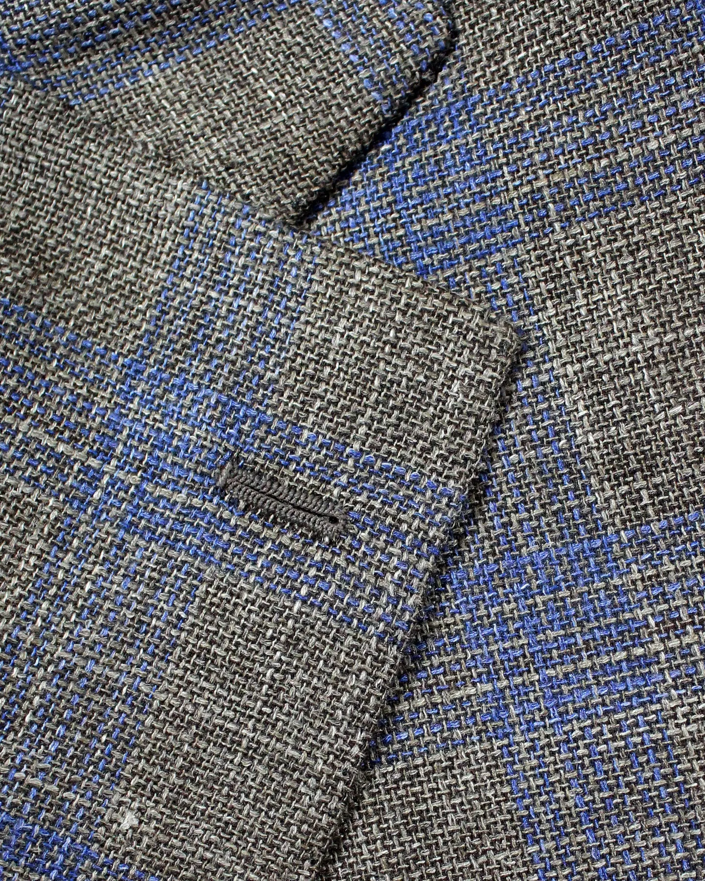 Cesare Attolini Sport Coat Brown Midnight Blue Plaid Blazer EU 52/ US 42