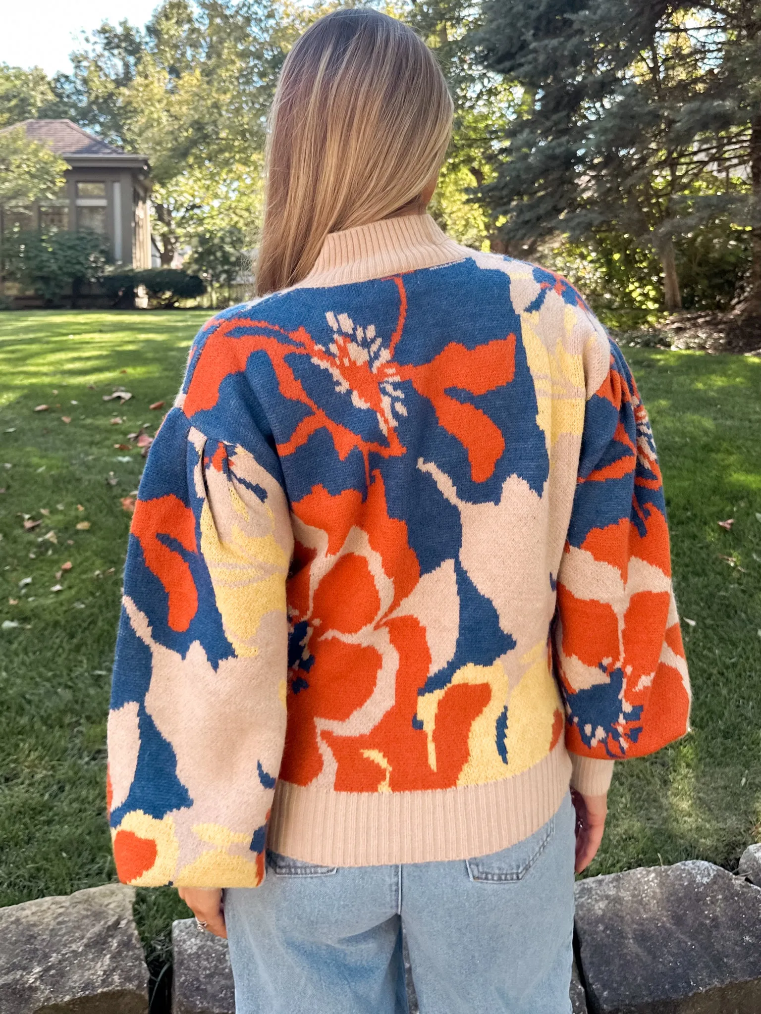 Changing Seasons Floral Sweater