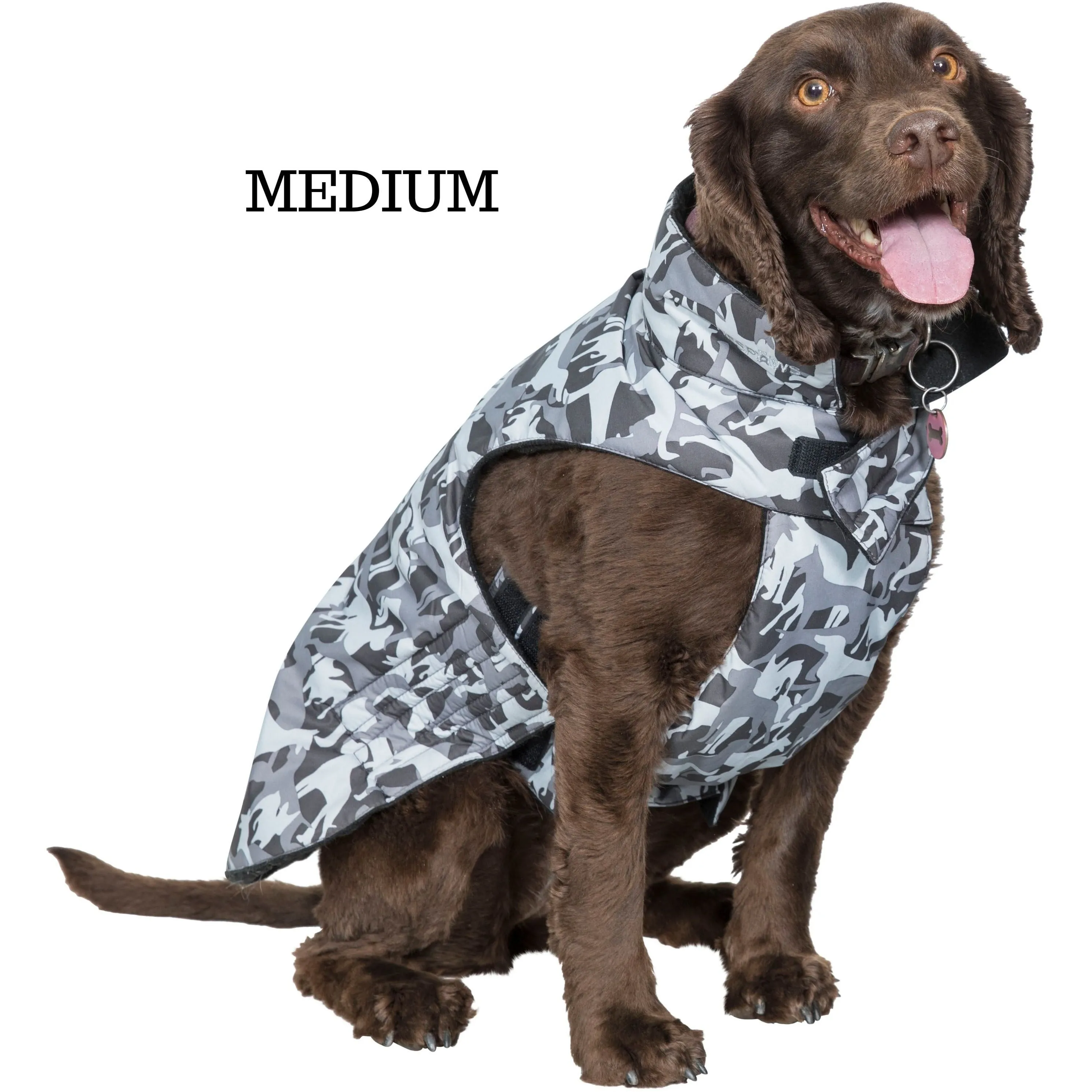 Charly Printed Waterproof Dog Coat in Camo Style