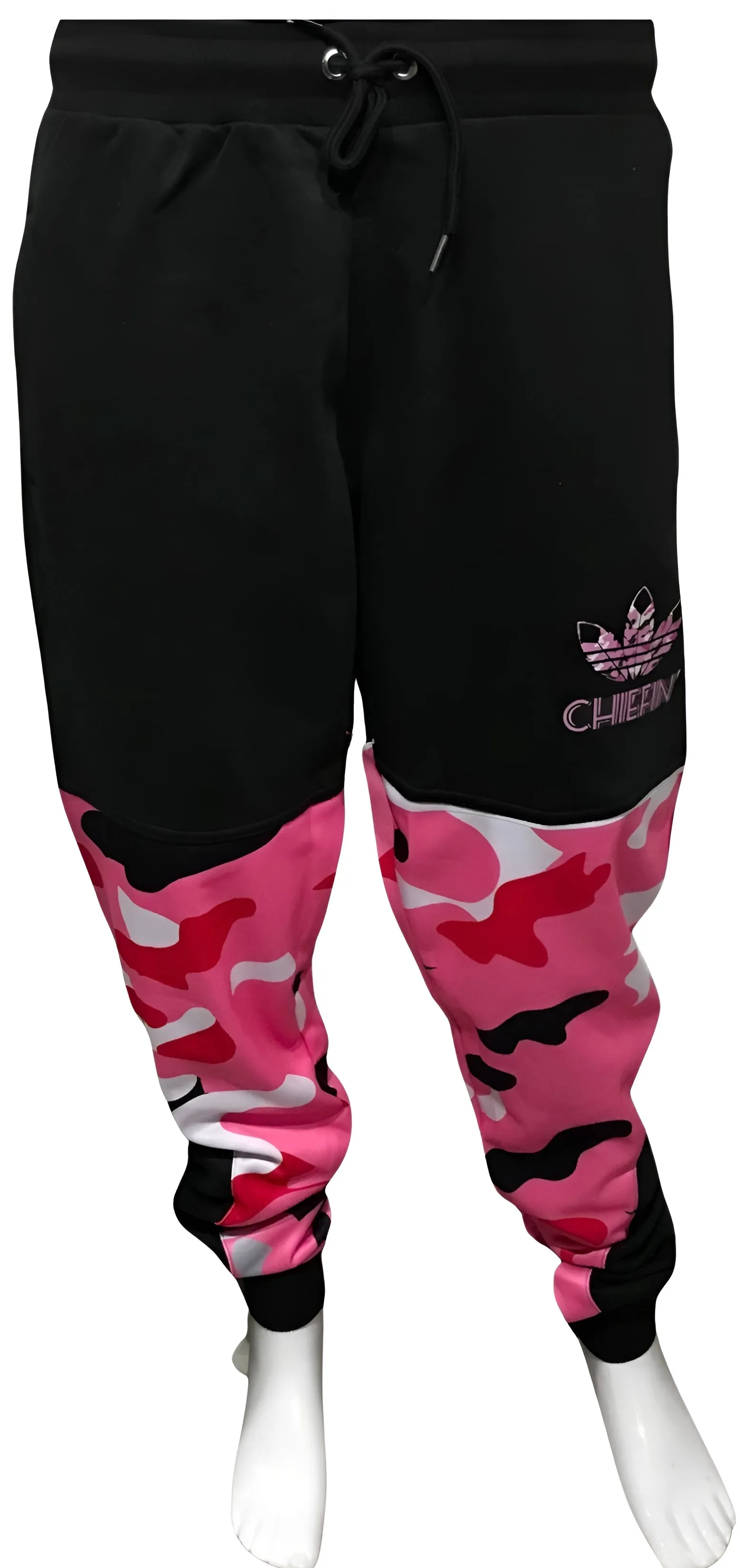 ^CHIEFIN’ ADI-FEATHER^ (PINK CAMOUFLAGE) JOGGER SWEATPANTS (CUT & SEW)