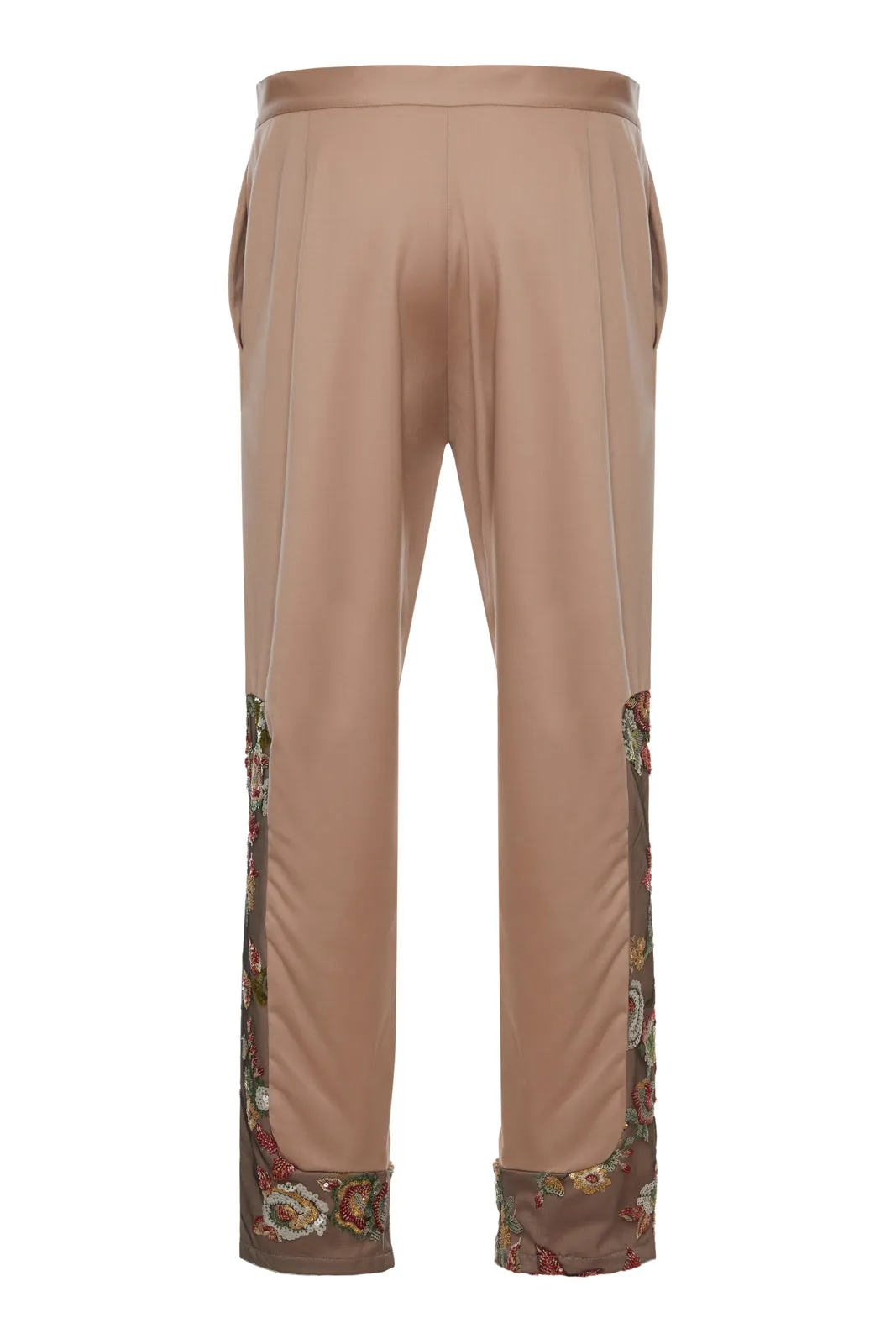 Cino Embroidered Dusty Pink Pants