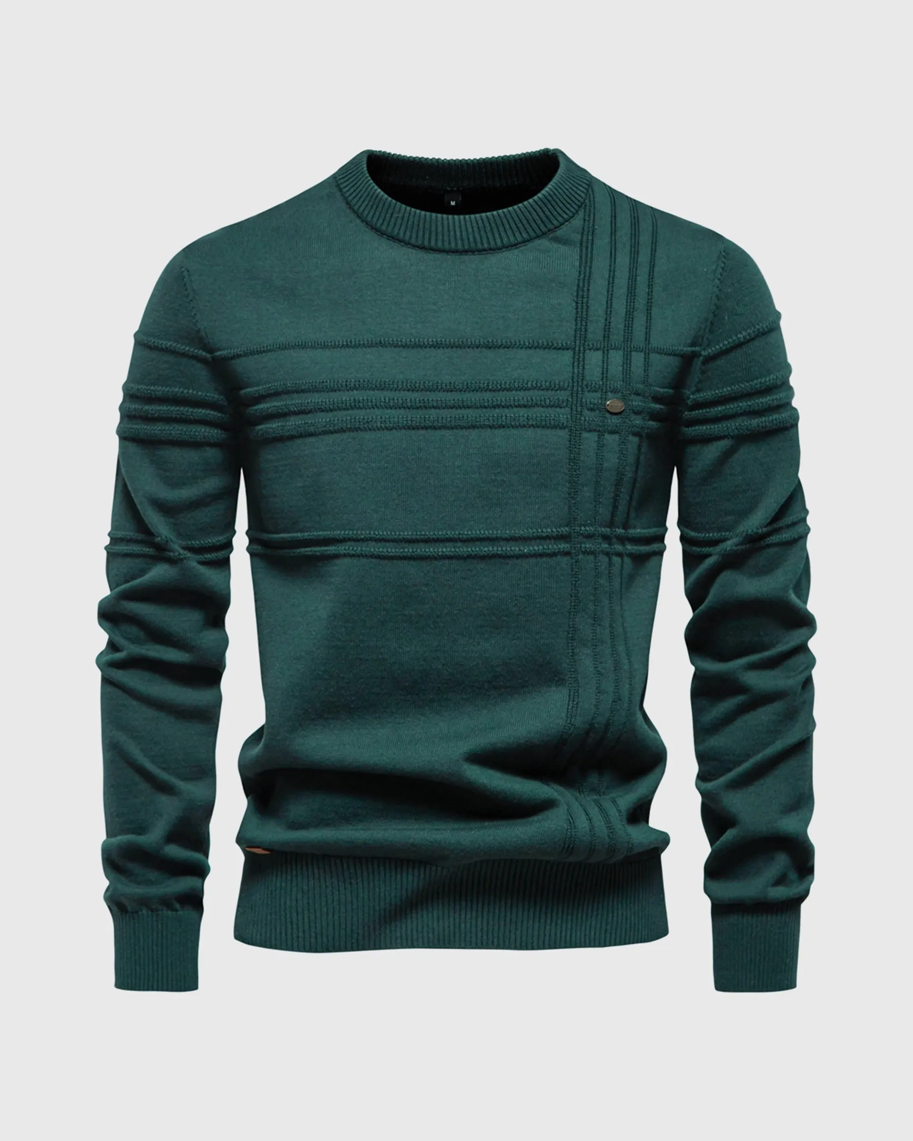 Crosshatch Crew Neck Sweater