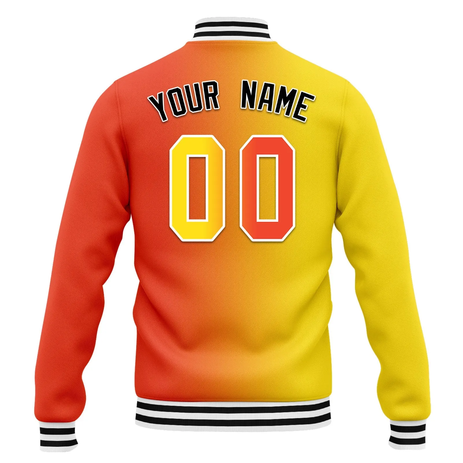 Custom Gradient Fashion Jacket Bomber Full-Snap Varsity Letterman Personalized Jacket FZ005-D028015-3