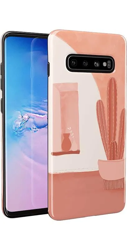 Desert Daze | Peachy Cactus Samsung Case