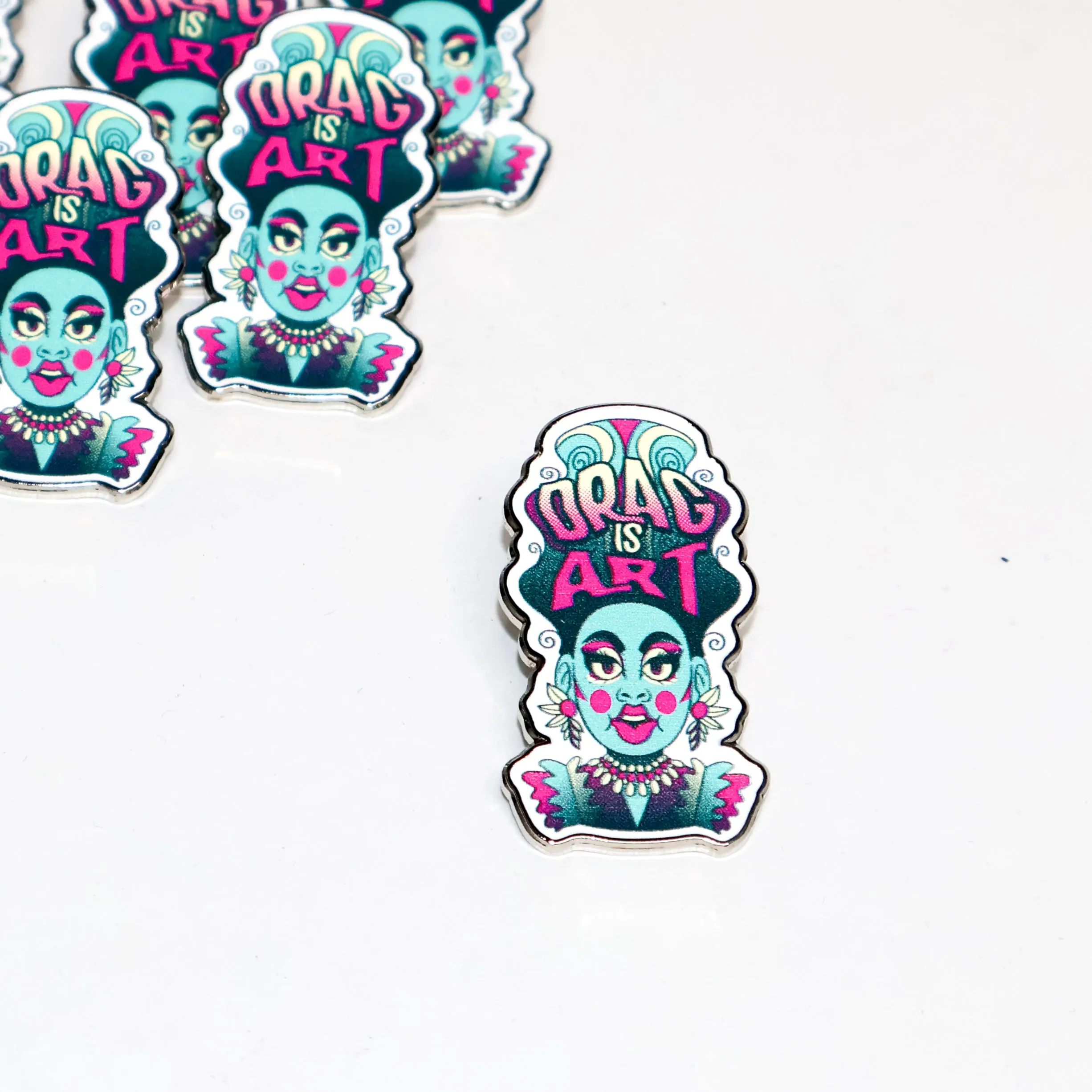 Drag is Art Enamel Pin