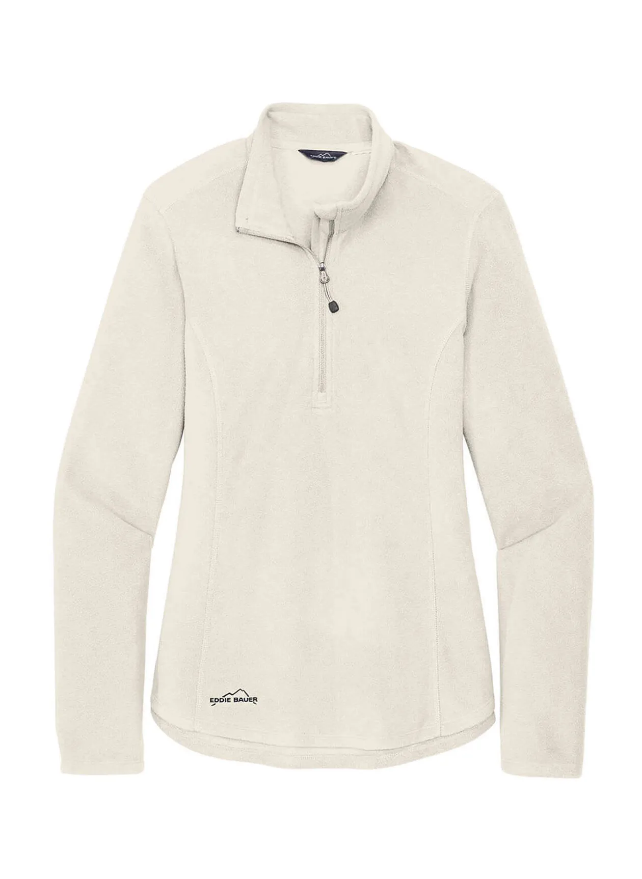 Eddie Bauer Women&#x27;s Ivory Half-Zip Microfleece Jacket EB227