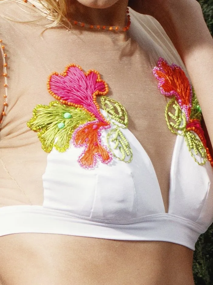 Embroidered Bikini Set