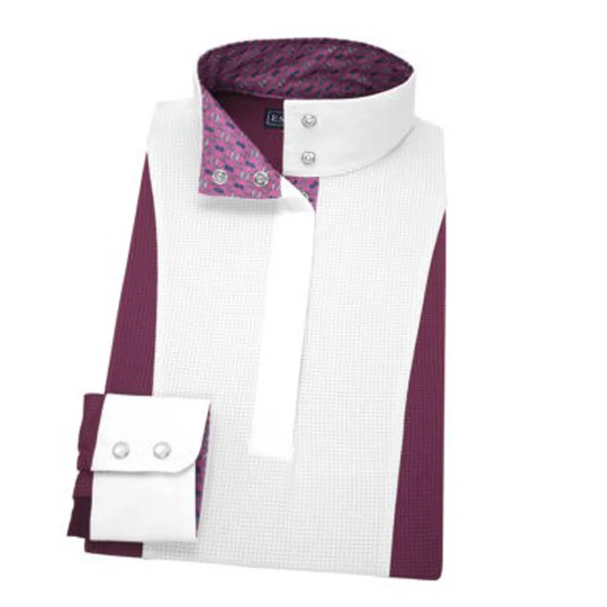 Essex Classics Ladies "Dark Plum" Luna Performance Long Sleeve Show Shirt