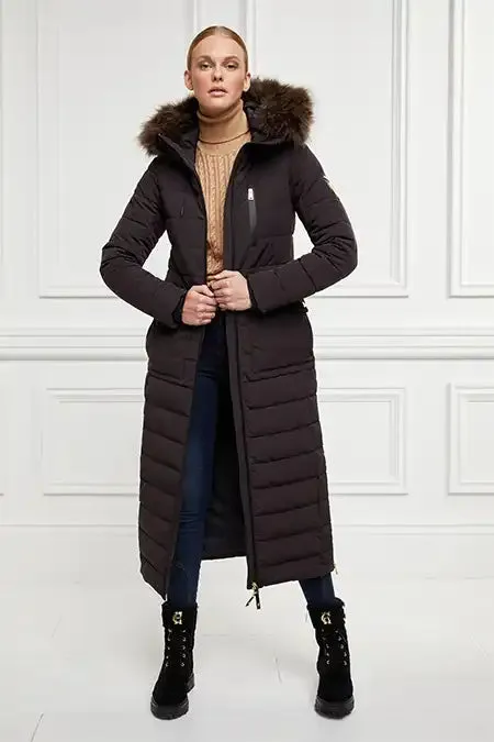 Finsworth Longline Coat (Chocolate)