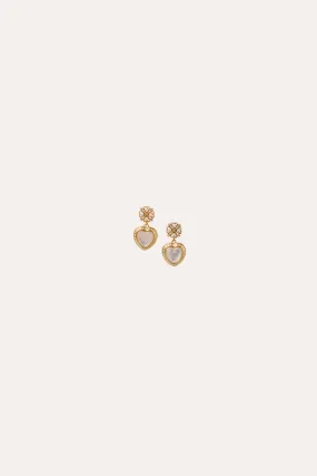 Gabbi Kelly Pearl Heart Earring