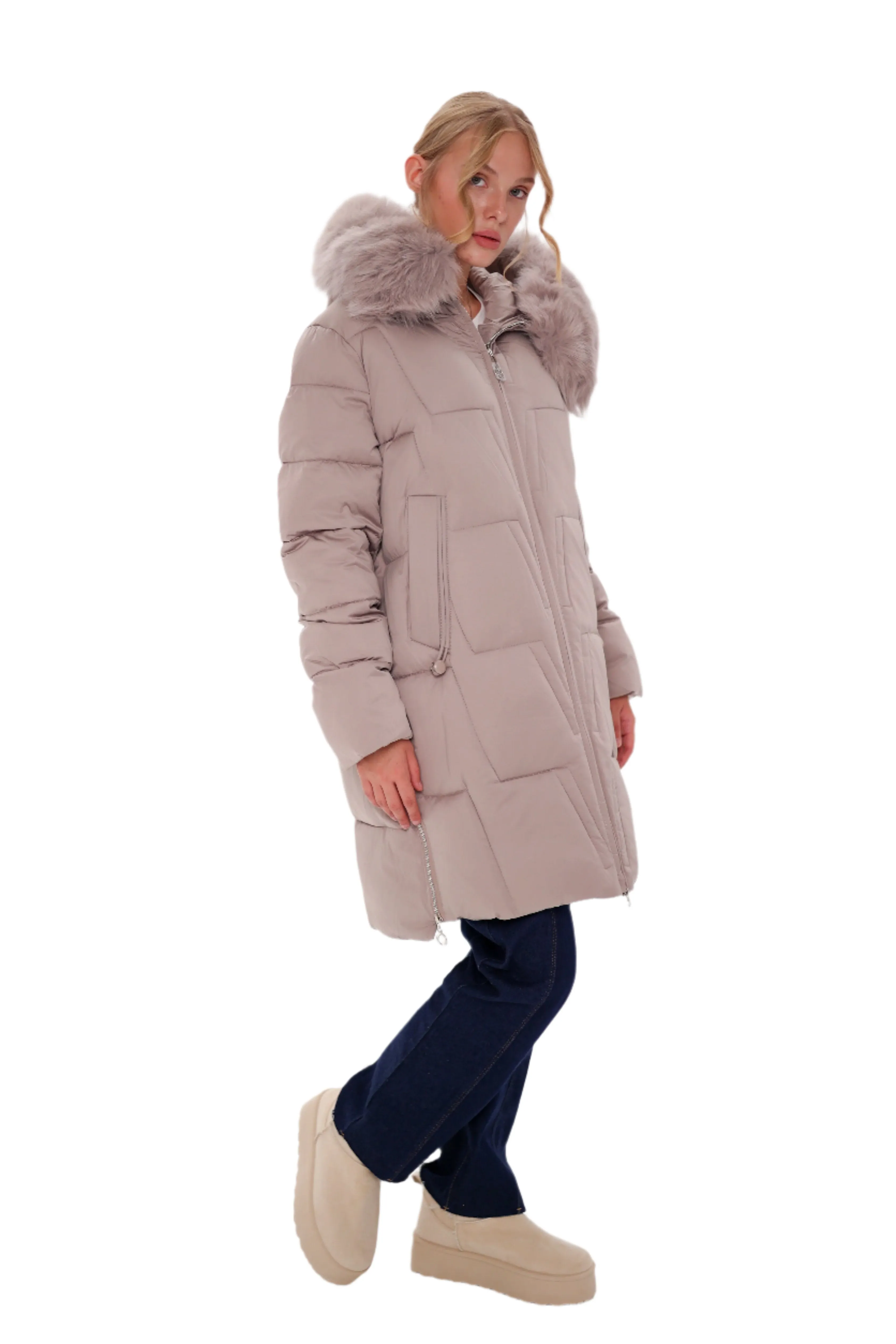 Genuine Polar Fox Insulated Coat