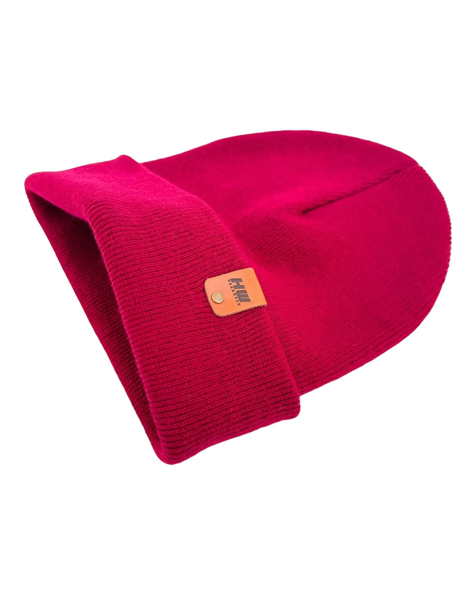 HAAKWEAR Knit Cuffed Beanie - Burnt Maroon, Made in USA