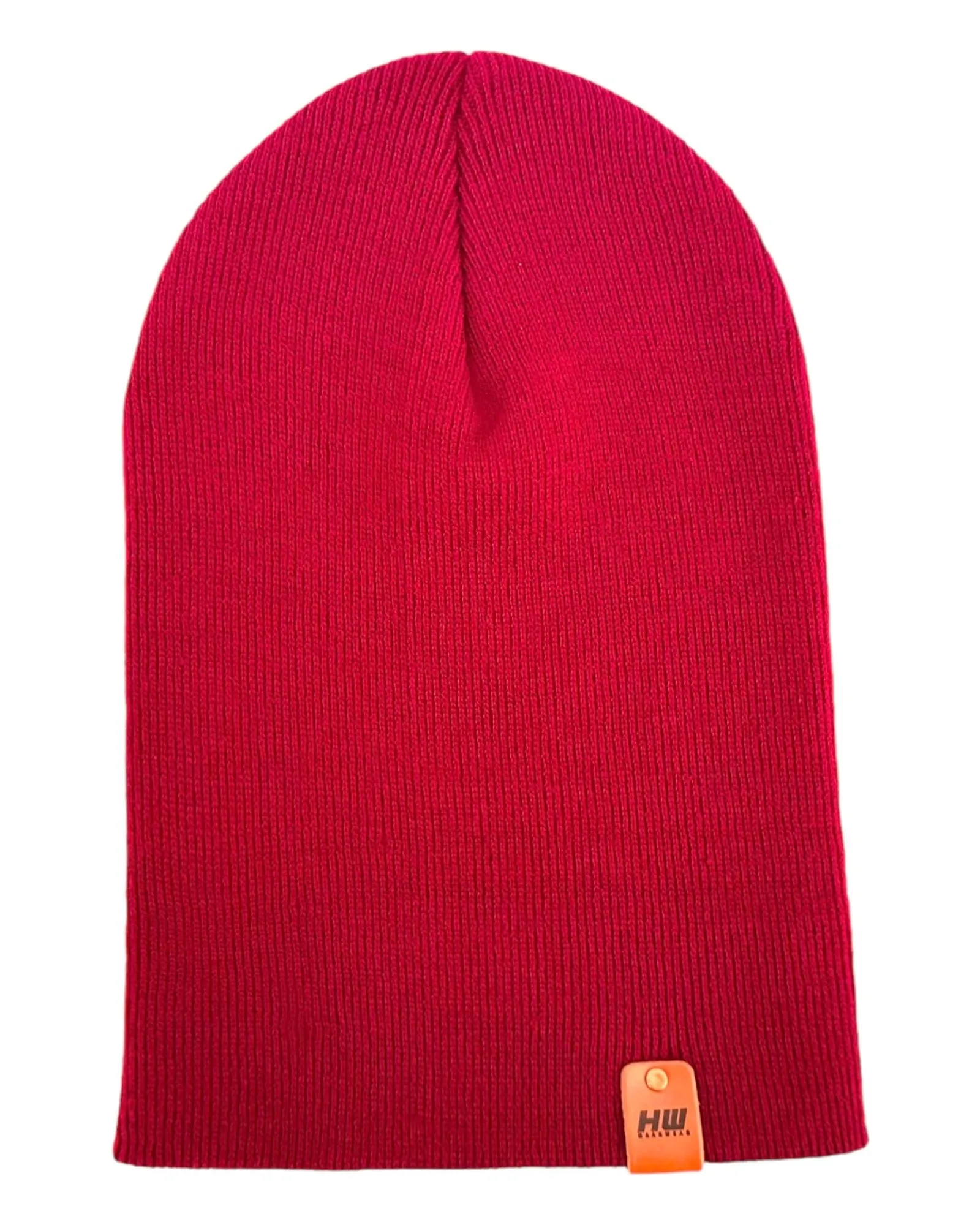 HAAKWEAR Knit Cuffed Beanie - Burnt Maroon, Made in USA