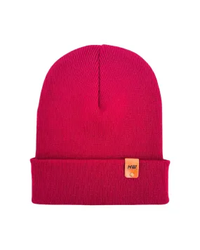 HAAKWEAR Knit Cuffed Beanie - Burnt Maroon, Made in USA