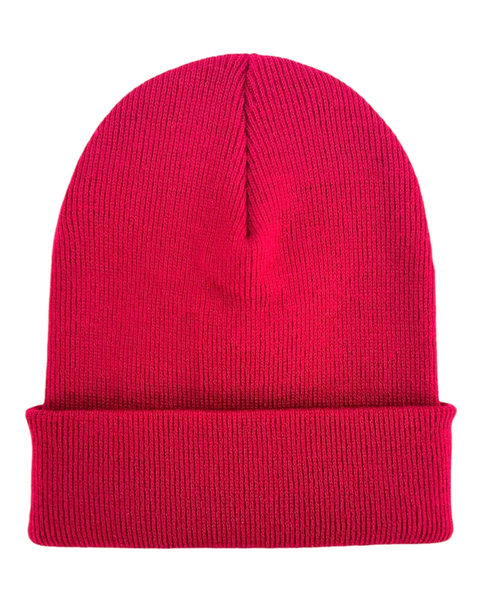 HAAKWEAR Knit Cuffed Beanie - Burnt Maroon, Made in USA