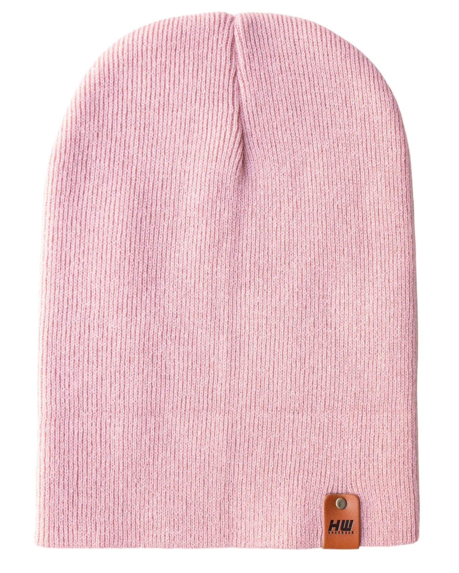 HAAKWEAR Knit Cuffed Beanie - Pearl Pink,  Made in USA