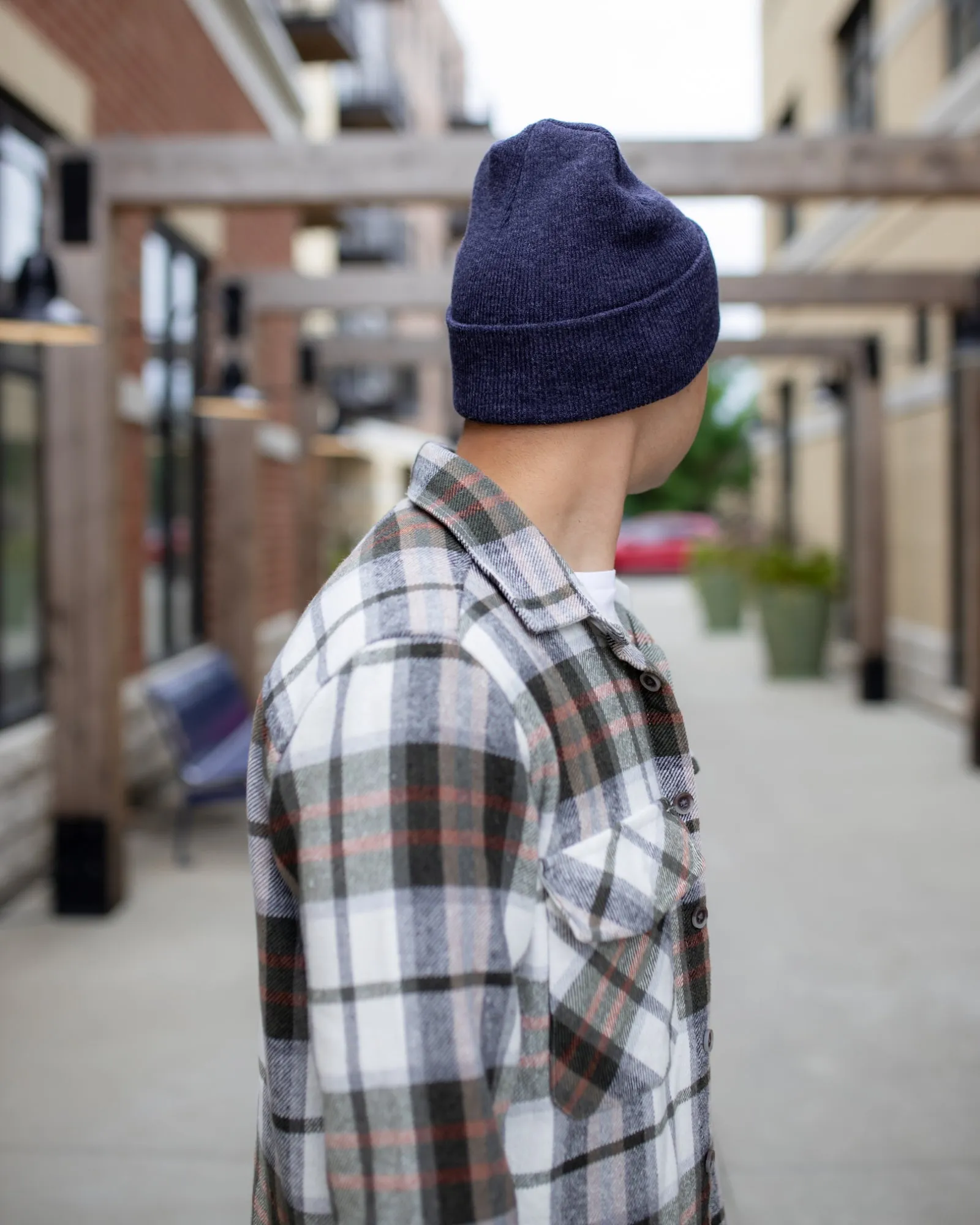 HAAKWEAR Traditional Silent Cuffed Beanie, Denim Blue