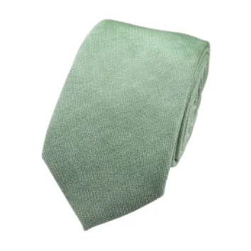 Harrison Sage Green Cotton Tie, Pocket Square and Eucalyptus Braces Set