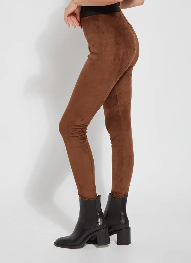 Hi Waist Suede Legging (28" Inseam)