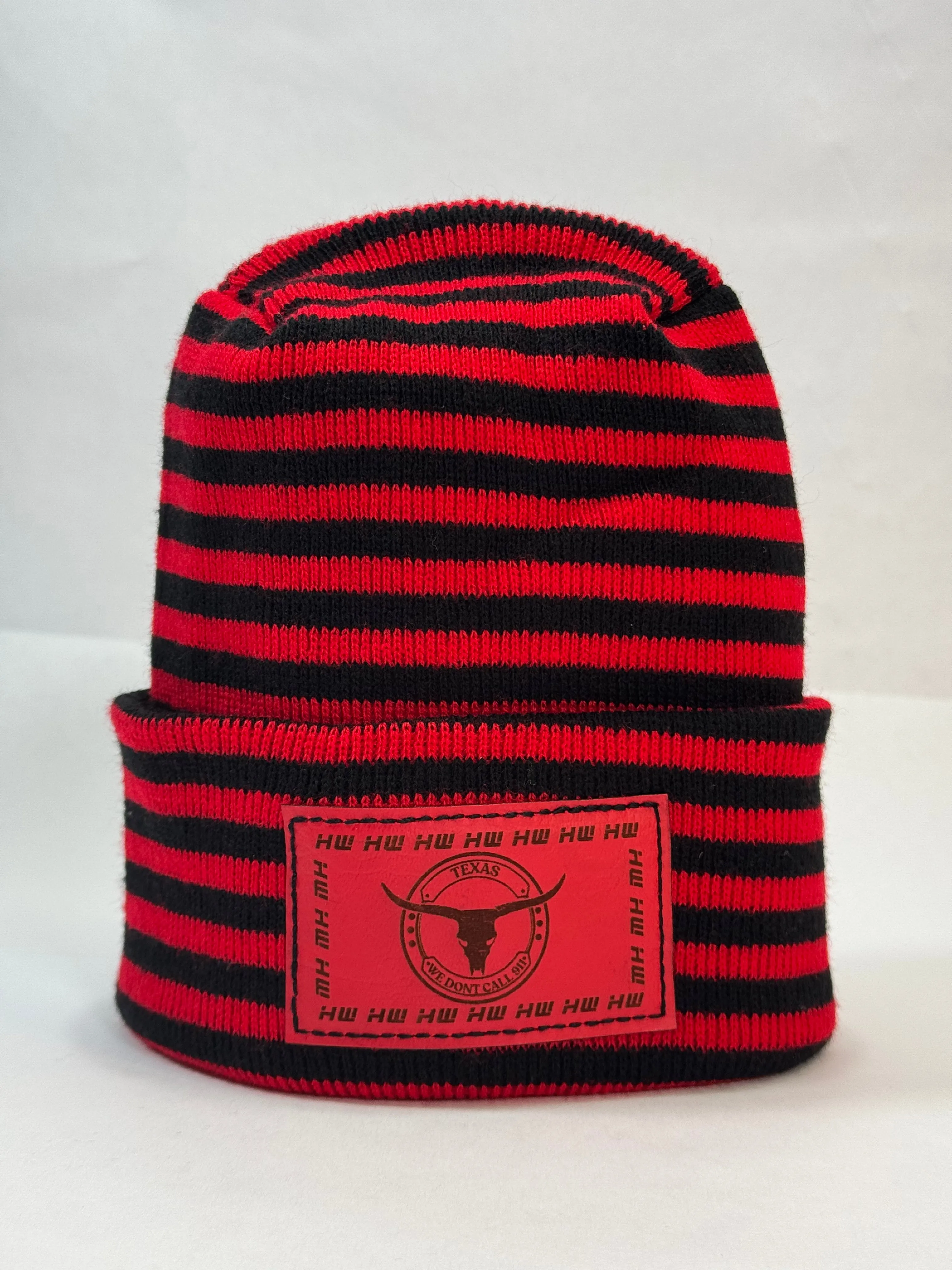 HW "Texas" RoRo Cuffed Beanie  "We Don't Call 911"- Made in USA Hats (Limited Edition)