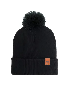 HW6071 HAAKWEAR Pom Pom Beanie - Made in USA - Black