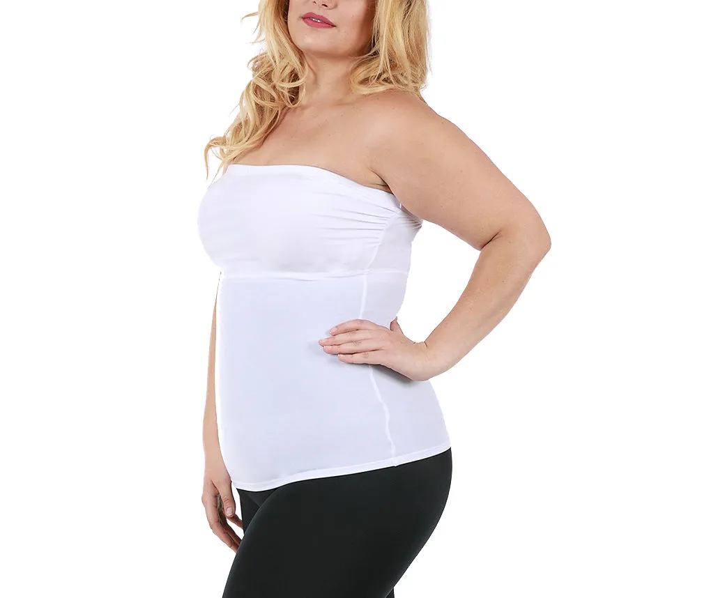 InstantFigure Plus Size Strapless Bandeau Top WBT035C