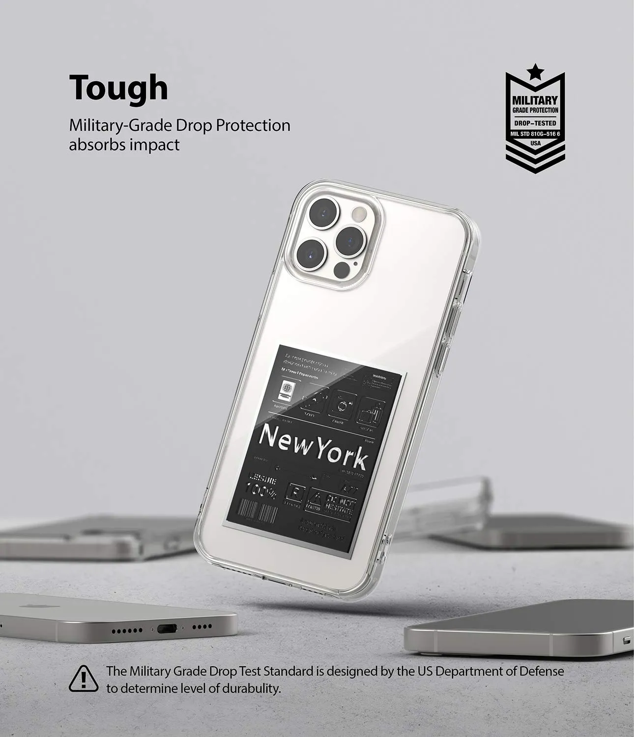 iPhone 12 Pro Max Back Cover Case | Fusion Design - New York : Label