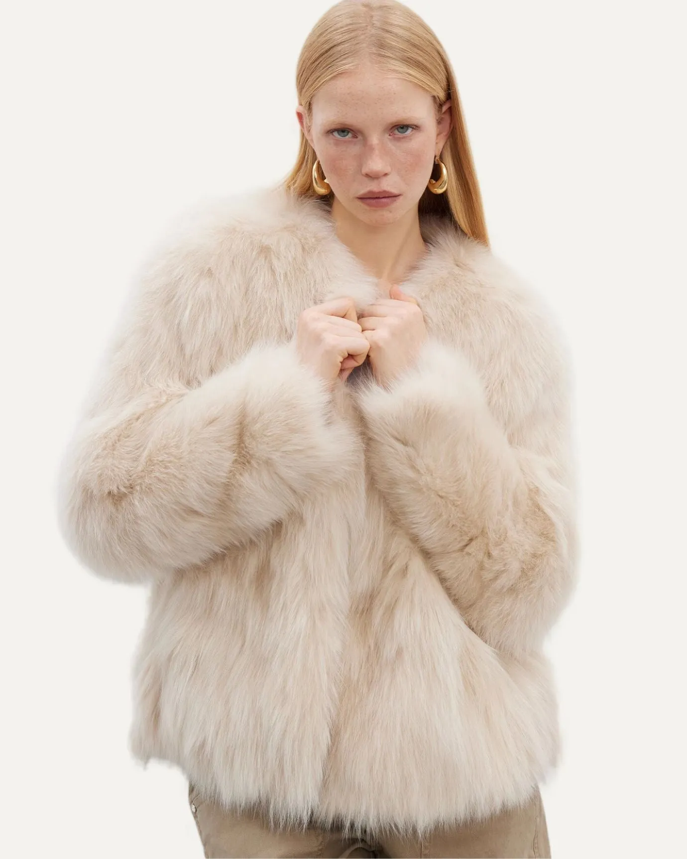 Jasmine Fox Fur Night Coat