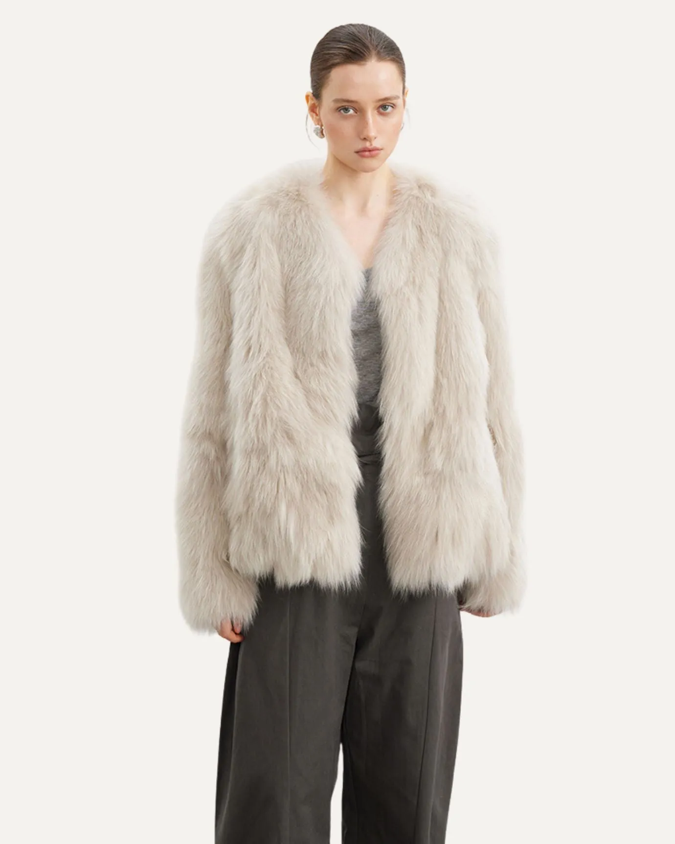 Jasmine Fox Fur Night Coat