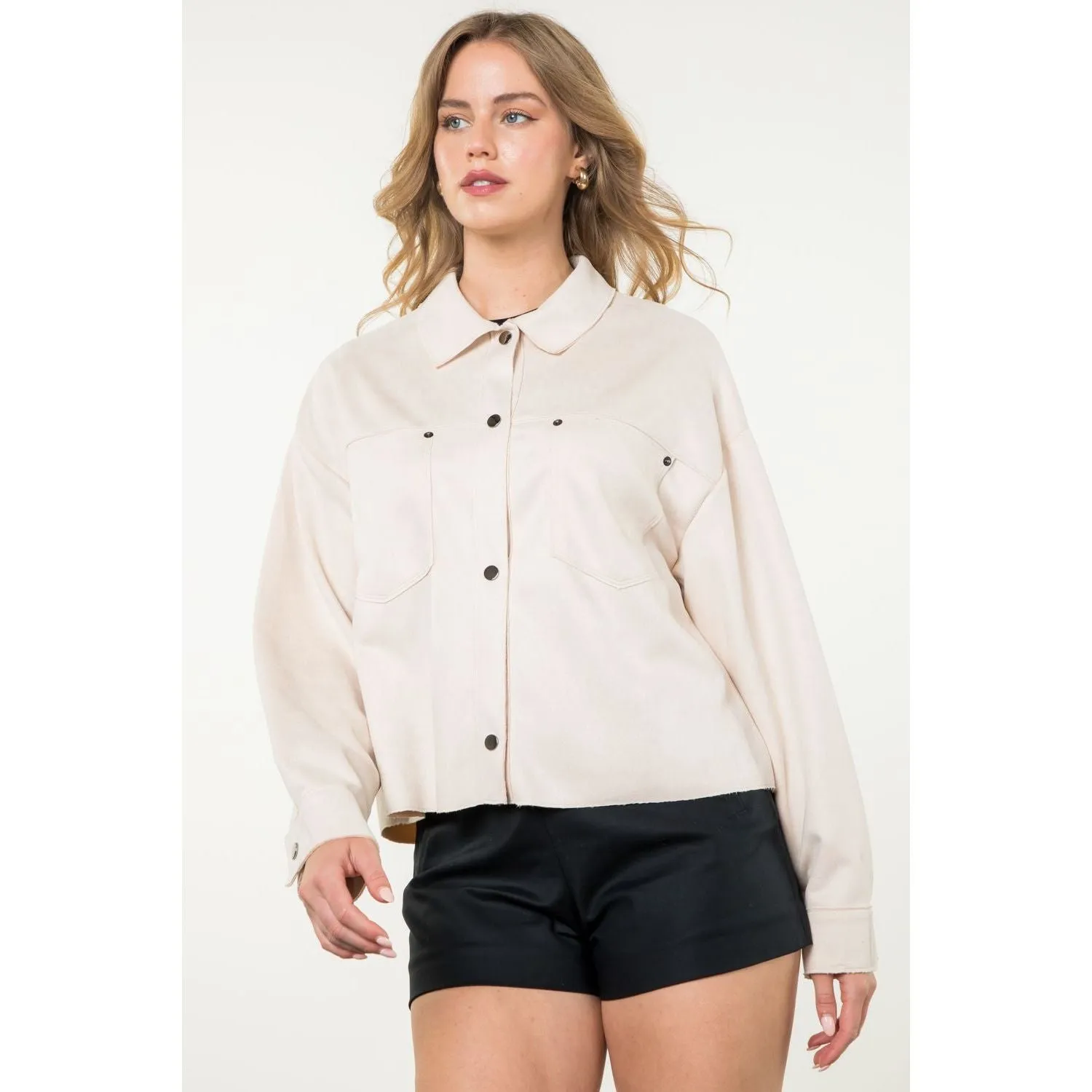 Josette Button Up Suede THML Jacket