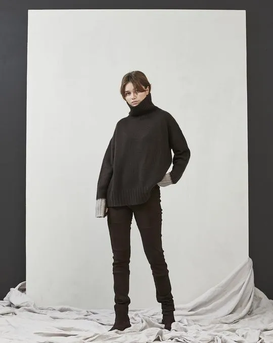 Kristensen Du Nord Chocolate Cashmere Turtleneck