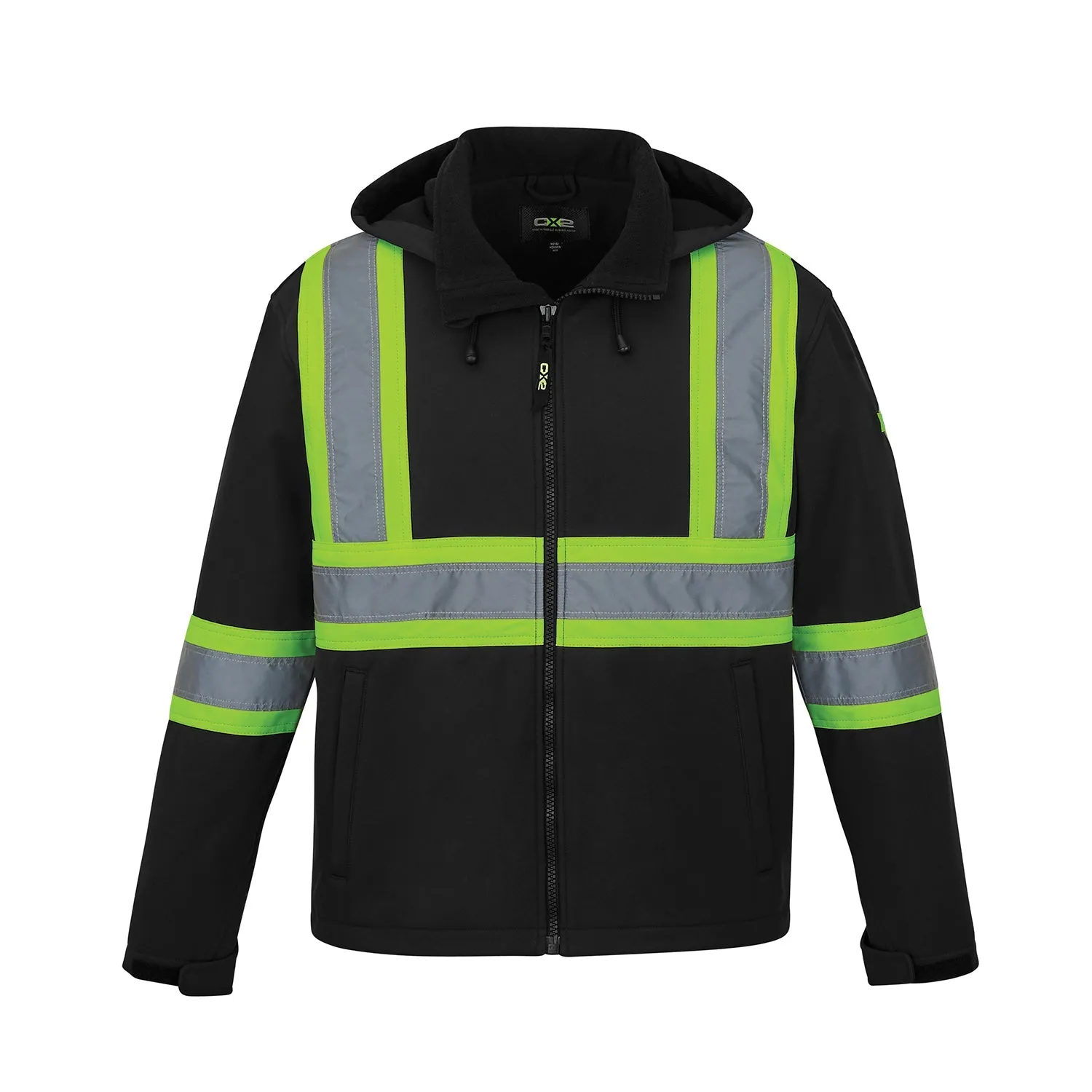 L01305 - Shield - Hi-Vis Softshell Jacket w/ Detachable Hood