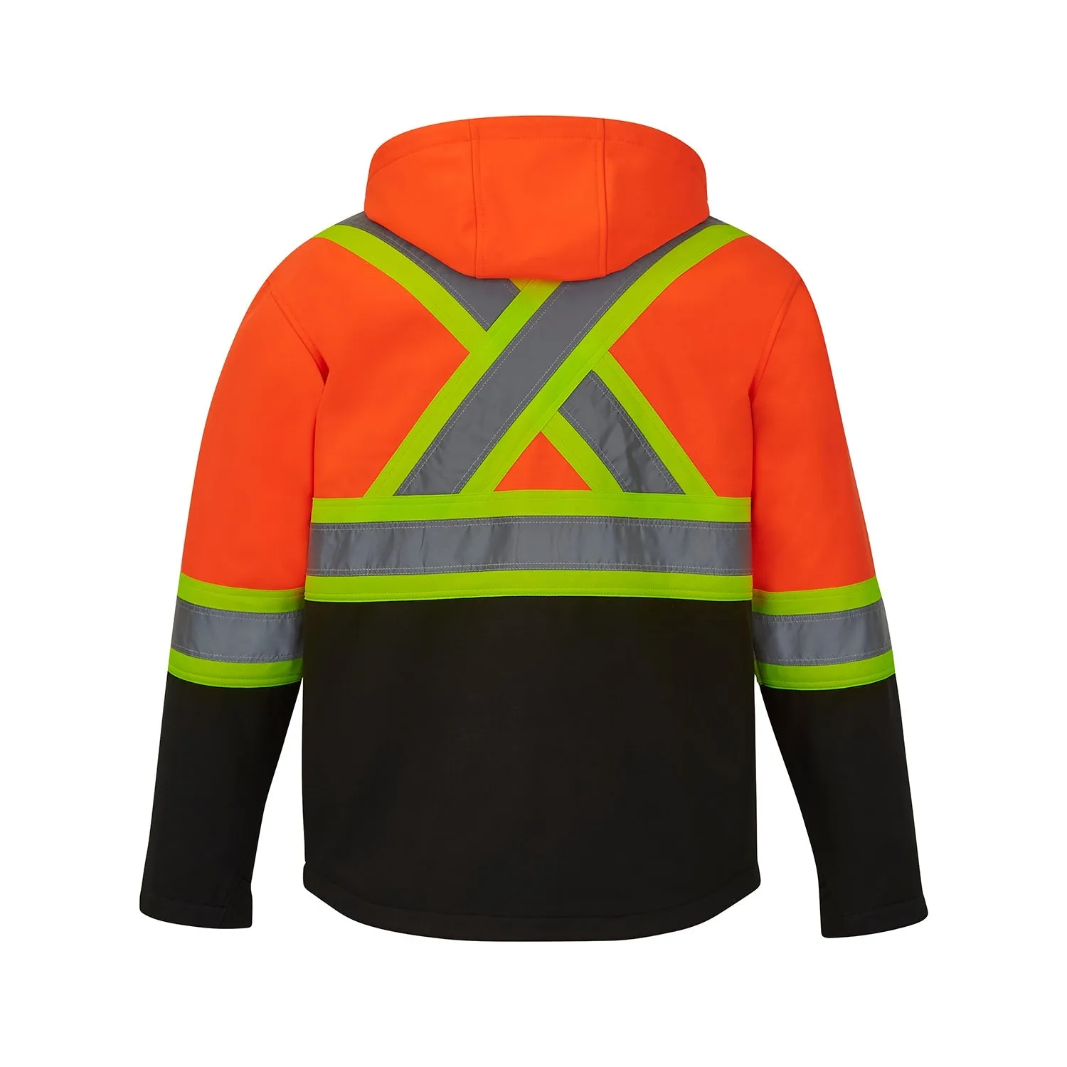 L01305 - Shield - Hi-Vis Softshell Jacket w/ Detachable Hood