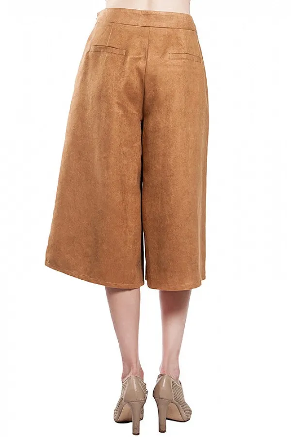 Laced Culottes in Camel