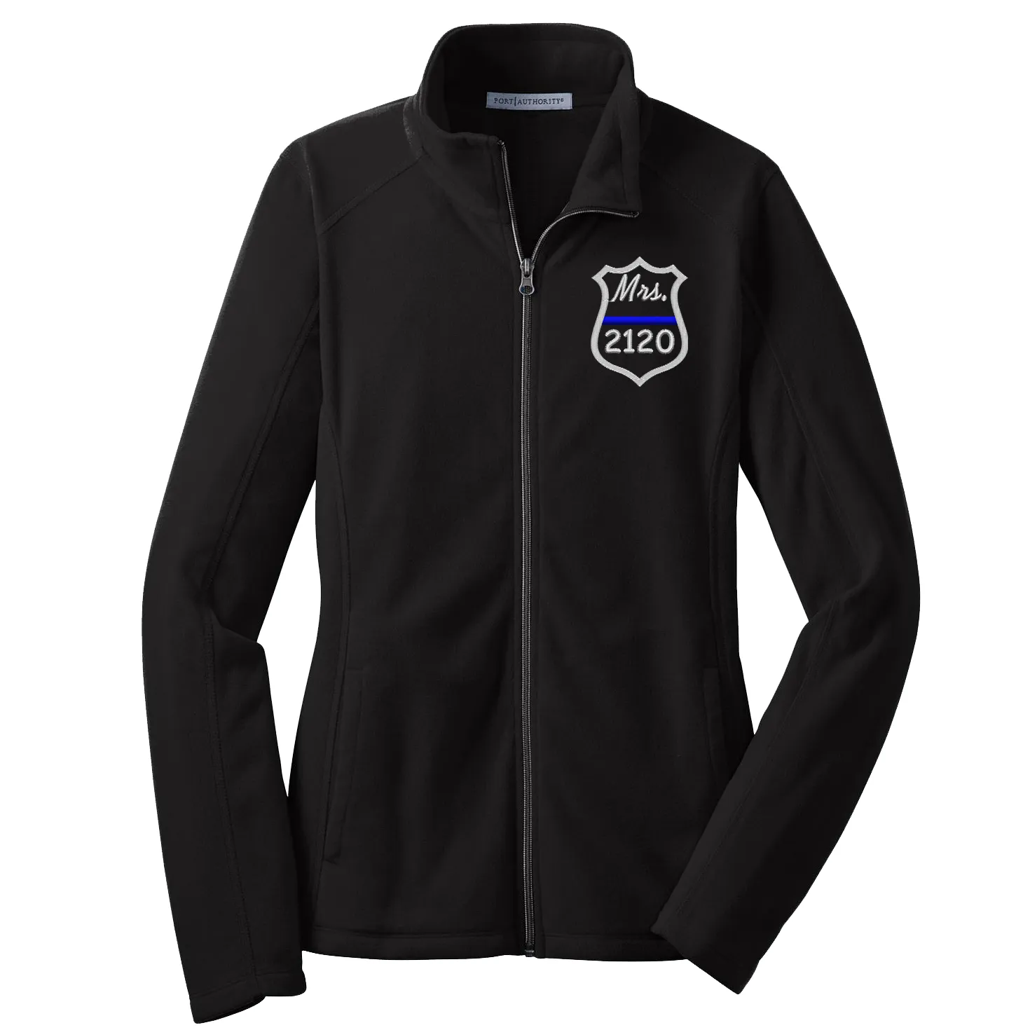 Ladies Microfleece Thin Blue Line Badge Jacket